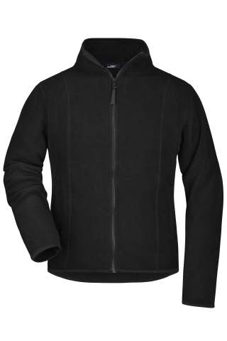 Girly Microfleece Jacket, black – James & Nicholson (1)