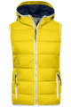 Ladies' Maritime Vest, sun-yellow/white