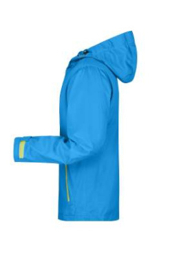 Men's Outdoor Jacket, aqua/acid-yellow - James & Nicholson (2)