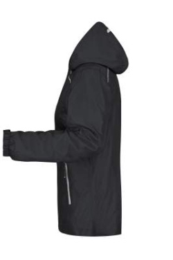 Ladies' Rain Jacket, black/silver – James & Nicholson (2)