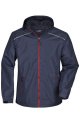 Men's Rain Jacket, navy/red