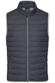 Men's Down Vest, graphite/silver