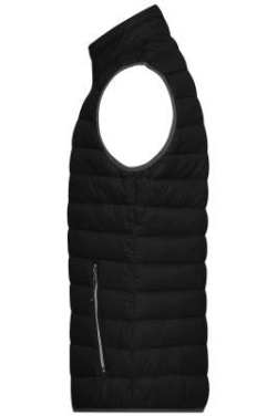 Men's Down Vest, black/silver – James & Nicholson (3)