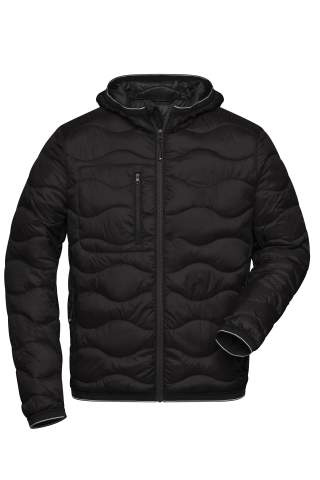Men's Padded Jacket, black/black – James & Nicholson (1)