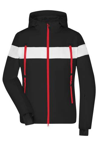 Ladies' Wintersport Jacket, black/white – James & Nicholson (1)