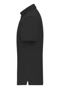 Men's Mercerised Polo, black – James & Nicholson (2)