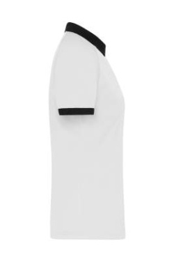 Ladies' Zip-Polo, white/black – James & Nicholson (3)