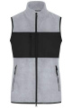 Ladies' Fleece Vest GRS, light-melange/black