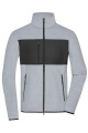 Men's Fleece Jacket GRS, light-melange/black