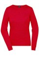Ladies' Round-Neck Pullover, red