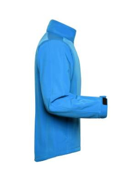 Men's Softshell Jacket, aqua – James & Nicholson (3)