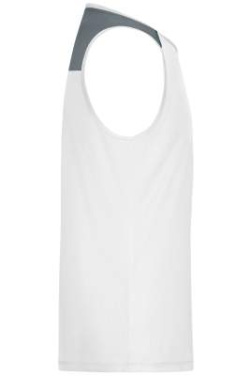 Men's Running Tank GRS, white – James & Nicholson (3)