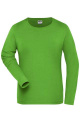 Ladies' BIO Stretch-Longsleeve Work - SOLID - OCS Blended, lime-green