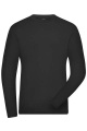 Men's BIO Stretch-Longsleeve Work - SOLID - OCS Blended, black