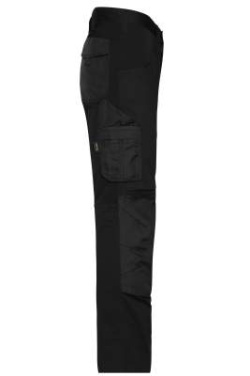 Workwear Stretch-Pants Slim Line GRS, black/black – James & Nicholson (3)