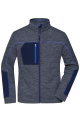 Ladies' Structure Fleece Jacket GRS, navy-melange/navy/royal