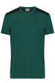 Men's Workwear T-shirt - STRONG - GRS & OCS Blended, dark-green/black