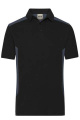 Men's Workwear Polo - STRONG - GRS & OCS Blended, black/carbon