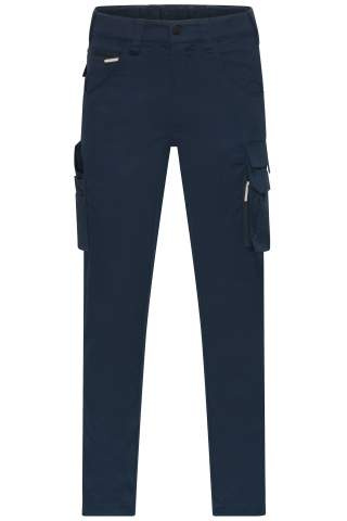 Workwear-Pants light Slim Line, navy – James & Nicholson (1)