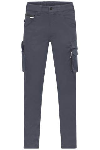 Workwear-Pants light Slim Line, carbon – James & Nicholson (1)