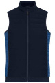 Ladies' Padded Hybrid Vest, navy/royal-melange