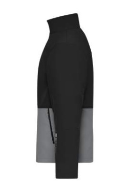Workwear Softshell Jacket, black/metal-grey – James & Nicholson (2)