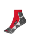 Sport Sneaker Socks, red/white
