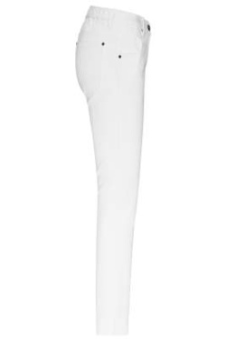 Ladies' 5-Pocket-Stretch-Pants, white – James & Nicholson (3)