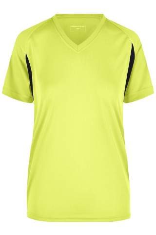 Ladies' Running-T, fluoyellow/black - James & Nicholson (1)
