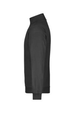 Round-Neck Zip, black – James & Nicholson (2)