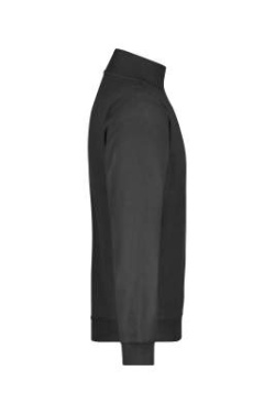 Round-Neck Zip, black – James & Nicholson (3)
