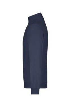Round-Neck Zip, navy – James & Nicholson (2)