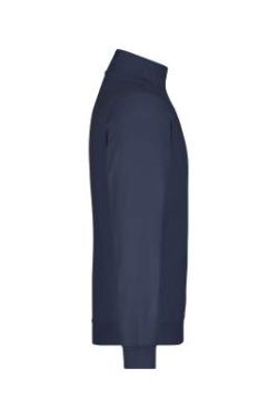 Round-Neck Zip, navy – James & Nicholson (3)