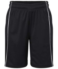 Basic team Shorts Junior, black/white