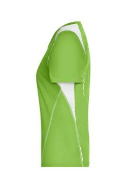 Ladies' Running-T, lime-green/white - James & Nicholson (2)