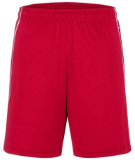 Basic Team Shorts, red/white