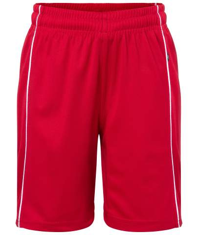 Basic team Shorts Junior, red/white – James & Nicholson (1)