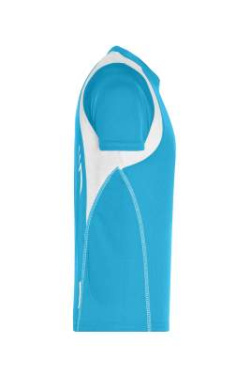 Running-T Junior, turquoise/white – James & Nicholson (3)
