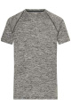 Men's Sports T-Shirt, black-melange/black
