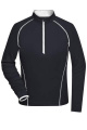 Ladies' Sports Shirt Long-Sleeved, black/white