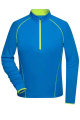 Ladies' Sports Shirt Long-Sleeved, bright-blue/bright-yellow