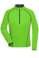 Ladies' Sports Shirt Long-Sleeved, bright-green/black