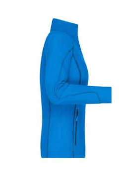 Ladies' Structure Fleece Jacket, aqua/navy – James & Nicholson (3)