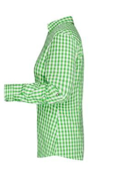 Ladies' Traditional Shirt, green/white – James & Nicholson (2)