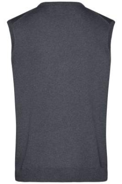 Men's V-Neck Pullunder, anthracite-melange – James & Nicholson (4)