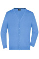 Men's V-Neck Cardigan, glacier-blue