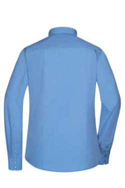 Ladies' Shirt Long-Sleeved Poplin, aqua – James & Nicholson (4)