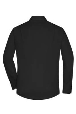 Men's Shirt Long-Sleeved Micro-Twill, black – James & Nicholson (4)