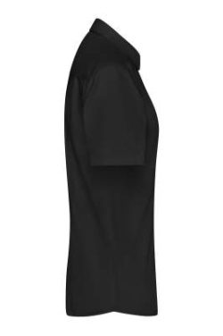 Ladies' Shirt Short-Sleeved Micro-Twill, black – James & Nicholson (3)