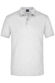 Men's Elastic Polo Piqué, grey-heather